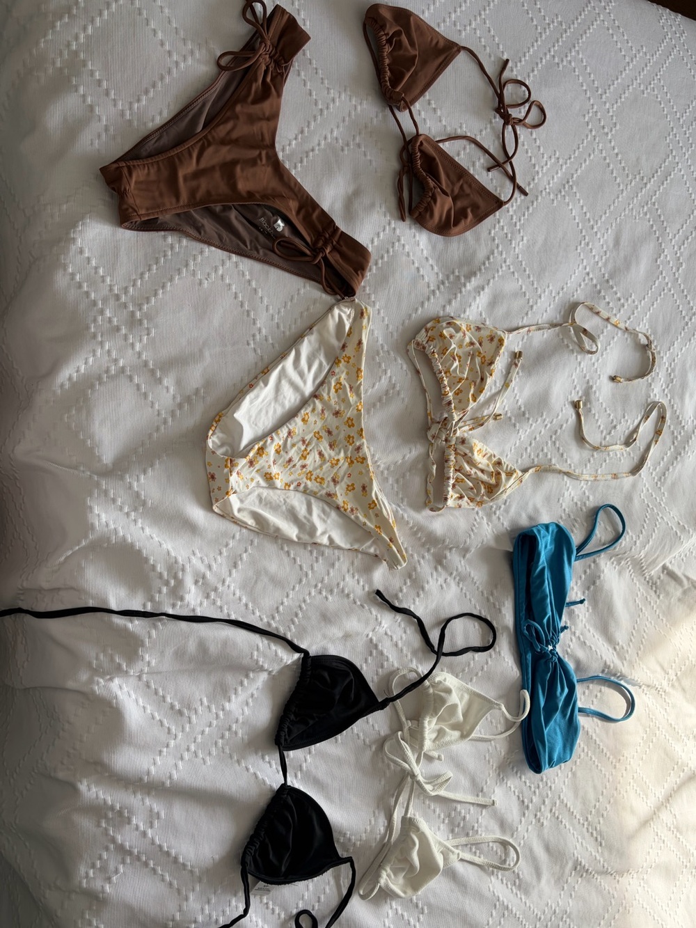 Blackbough Women Swim Bikini Set Assortment in Brown, Cream, Black, Blue